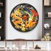 Fabricante de Punto de Cruz TikTok Kuaishou Xiaohongshu Dropshipping Nuevo Modelo 2026 Bordado con Hilo Sala de Estar Bordado Dragón y Fénix Diseño Propicio