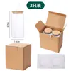 Conjunto de Copos de Vidro Borossilicato Alto Amazon 160oz Copo de Vidro com Canudo e Tampa Café Resistente a Altas Temperaturas 500ml Transfronteiriço