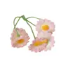 Flores Artificiais Pequenas de Margarida, Flores Falsas de Camomila, Flores para Penteado, Guirlanda para Chapéu de Palha, Acessórios DIY Feitos à Mão, Pequena Crisântemo Selvagem, Hanfu