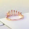 Anillo de Corona de Reina Europeo y Americano Anillo para Mujer Joyería deseo Explosiones Calientes Fabricantes de Joyería Directo para Suministro Transfronterizo