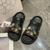 Nuevas Chanclas de Verano 2026 Estilo Coreano Estilo Ins Boca de Pez, Sandalias de Agujero en la Pared, Chanclas Casuales Versátiles de Suela Gruesa para Mujer