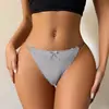 Tamanho Europeu e Americano Comércio Exterior Transfronteiriço Tanga de Renda Sexy para Mulheres, Forro 100% Algodão, Calcinha Feminina Sem Costura de Seda Gelada, Direto do Fabricante