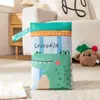 Bolsa de Almacenamiento Impermeable de Madre y Bebé de Dibujos Animados, Bolsa Doble Capa para Pañales de Bebé, Bolsa Portátil para Colgar en el Cochecito para Pañales y Ropa de Bebé