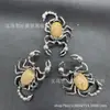 Venda Direta da Fábrica Tendência Europeia e Americana Pedra Natural Personalizada Forma de Escorpião Personalizada Colar com Pingente da Moda