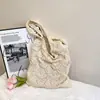 Bolsa de Ganchillo de Gran Capacidad para Mujer Moda Nueva Primavera 2025 Bolso de Hombro Casual Moda Axila Bolso de Mano para Vacaciones