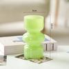 Vaso Transparente Simples Nórdico Vaso de Vidro Celebridade da Internet Vasos para Flores Bambu da Sorte Enfeites de Flores para Sala de Estar