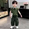 Conjunto de Chaleco de Verano para Niños 2026 Nuevo Estilo Ropa Fresca Urbana para Niños Conjunto de Dos Piezas para Niños Mayores