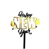 Copyright Estilo Ins 2027 Año Nuevo Decoración Acrílica para Pastel Feliz Año Nuevo Nochevieja Topper para Pastel Suministros para Fiestas