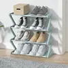 Suministro Directo de Fábrica Zapatero de Metal Multicapa Engrosado Resistente a la Carga a Prueba de Óxido Universal para Hogar Tienda Estante de Almacenamiento Dropshipping Transfronterizo