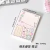 Bloco de Notas Rasgável Estilo Coreano Tema Sal Ins Estilo Desenho Animado Estudante Material de Diário Papel Mensagem Decorativa Notas Adesivas de Alto Valor
