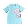 Estilo callejero hip-hop europeo y americano para hombre y mujer, top holgado de manga corta con estampado de letras, traje deportivo casual de moda de verano para hombre