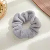 Anillo para el pelo de felpa grande para intestino grueso de otoño e invierno, banda elástica para el pelo de celebridad de internet coreana para mujer, cuerda para el pelo peluda de estilo invernal, diadema elegante