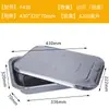 Y*H Caja de Papel de Aluminio Barbacoa Bandeja Rectangular de Papel de Aluminio Pescado a la Parrilla Desechable Para Llevar Lonchera Horneado Gran Capacidad Sanitario