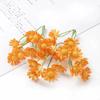 Ramo de Margaritas Artificiales, Flores de Plástico para Decoración de Sombreros de Paja DIY, Flores de Seda, Flores Falsas, Materiales para Corona Hecha a Mano