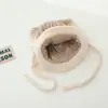 Novo Chapéu de Bebê Inverno Fofo para Menino Desenho Animado Elefante Inverno Acolchoado Quente Proteção para as Orelhas Chapéu de Lã de Pelúcia