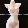 Ropa interior sexy europea y americana, traje de baño dividido sexy, puro deseo, bikini cruzado de tres puntos, ropa de malla