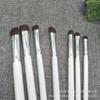 Pincel para sombras de ojos con pelo de caballo pequeño, 7 pinceles para maquillaje de ojos con pelo de animal, herramientas de maquillaje de belleza, pincel para sombras de ojos puntuales