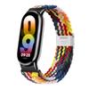 Para Mi Band 9 Correa Tejida de Nylon Xiaomi band8 9 Broche Bucle Tejido de Nylon Pulsera Arcoíris