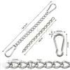 Cadena de acero inoxidable 304 de 5 mm columpio saco de arena cadena retorcida alargada hamaca silla colgante extensión de conexión cadena de torsión