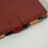 Livro de Atas de Reunião Elegante Personalizado para Escritório Couro Sintético Caderno de Negócios Logo Diário Simples Caderno de Capa Dura Espessado