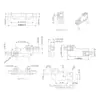 Base de interruptor intercambiable en caliente para teclados mecánicos, base del cuerpo del interruptor, conector de base de interruptor de autorreemplazo, cinta trenzada resistente a altas temperaturas