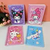 Libreta Espiral A5 de Dibujos Animados Sanrio Páginas de Colores Notas para Estudiantes de Primaria Notas de Mensajes Papelería Infantil Linda Libreta Coolo