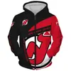 Suéter con cremallera de rugby NFL impresión digital 3D talla europea cárdigan con capucha para hombre camisa de pareja transfronteriza nuevo