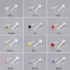 Joias para Orelha Atacado Pinos de Orelha Transparentes, Brincos Hipoalergênicos para Mulheres, Brincos com Zircônia Incrustada em Resina, Brincos sem Piercing