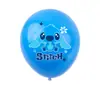 Set de Globos Impresos Lilo & Stitch Decoración Día del Niño Globos de Atmósfera Exportación Stitch Globos de Látex Engrosados
