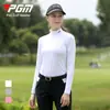 Camiseta Base Ajustada de Otoño e Invierno para Mujer Pgm Ropa de Golf Camiseta Cálida de Manga Larga Suministro Directo de Fábrica