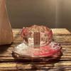 Copo Mestre Rosa Fosco Estilo Japonês Copo para Degustação de Chá Conjunto de Chá Pessoal Feminino Conjunto de Chá de Vidro Feito à Mão