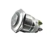 Loniu 19mm Cabeza Alta Anillo Auto-Restablecible con Interruptor de Botón Metálico con Luz Impermeable Ip65 12/16/19/22