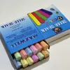 Marca de aviación tiza hexagonal vintage para maestros y uso escolar, blanca y de colores, 48 piezas/caja