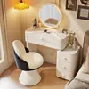 2026 Nova Mesa de Toucador de Madeira Maciça Apartamento Pequeno Quarto Mini Mesa de Maquiagem Simples Moderna Armário de Armazenamento de Cosméticos