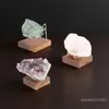 Suporte de Exibição de Cristal de Nogueira Ornamento Jade Autêntico de Alta Qualidade Mineral Jade Cultural Suporte de Exibição Prateleira de Pedra