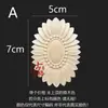 Tallado en Madera Dongyang Madera Maciza Flor de Esquina Estilo Europeo Mini Calcomanía Redonda Accesorios para Muebles Flor para Puerta de Madera Flor Finamente Tallada Calcomanía de Madera Maciza Decoración