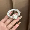 Lindo Dibujo Animado Conejo Miffy Cuerda para Teléfono Goma para el Cabello Dulce Banda de Goma Cuerda para Cola de Caballo de Niña Accesorios Casuales para el Cabello Diadema