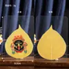 Folhas Naturais de Bodhi, Zhakiram, Farmacêutico, Thangka da Tara Verde, Pintura Thangka do Deus da Riqueza Amarelo, Arte de Parede, Molduras para Fotos no Atacado
