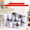 Caixa de Presente de Natal Caixa de Presente Caixa de Presente Caixa Vermelha Vazia Adereços de Fotografia de Exibição Arranjo Decoração