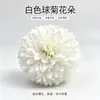 Cabeza de crisantemo de bola pequeña artificial DIY flor de tela de seda hecha a mano material para pasador de pelo accesorios de flores artificiales utilería de decoración de boda
