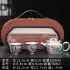 Juego de Té Chapado en Plata de las Apsaras Voladoras de Dunhuang: Una tetera, dos tazas, portátil listo para viajar, juego de té Gongfu de alta gama, caja de regalo para negocios