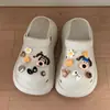 Sandalias de Verano para Exteriores Lindas Perro Chica de Playa Corazón Agujero Zapatos Cómodos Vacaciones Mujeres Eva Punta del Pie Elevación Sandalias