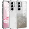 Novo Produto Adequado para Capa de Celular Samsung S26Ultra Venda por Atacado Anti-Queda Glitter Cravejado de Diamantes Capa Transparente Capa para Celular S25