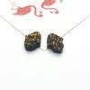 Suministro Directo de Aliexpress Resina Palma Fondo Plano Mineral de Superficie Cristal Racimo Pulsera Aretes Accesorios de Joyería DIY Colgante