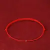 Tobillera de oro puro 999 con hebilla de paz para mujer, pulsera delgada tejida con cuentas de la fortuna, regalo del Día de San Valentín para la industria de la belleza y la belleza