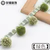 Pompons Coloridos Mistos de 3cm de Diâmetro Fita Decorativa Preta para Cortina Renda Borda Maillard Retro Bola de Penugem Pequena Renda