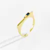 Anillo de Piedra de la Suerte Colorido de Moda y de Alta Gama con Apertura Ajustable e Índice Incrustado con Circonita para Mujer con Diseño Versátil