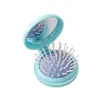 Conjunto de Presente Pente de Massagem com Almofada de Ar Personalizado, Pente de Presente para Mão, Pente com Topo de Caveira Fofo, Pente Oco Pente com Almofada de Ar