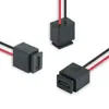 Conector hembra tipo C de 2 pines con cable LN009, fijación por ranura, diseño integrado moldeado por inyección, soporta carga inversa para atomizadores