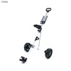 Carrito de golf de dos ruedas para cabello liso, carrito para pelotas, carrito de almacenamiento plegable y carrito para bolsas de golf.